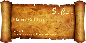 Stern Csilla névjegykártya