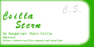 csilla stern business card